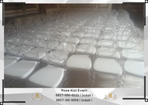 Rental Kursi Acrylic Bening Model Tiffany Dan Olivia Area Bekasi