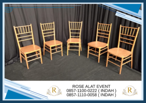 Sewa Kursi Tiffany Hitam Gold putih VIP Bekasi