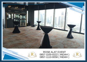 Sewa Meja Barstool Cover Tebar Ikat Pita Bekasi