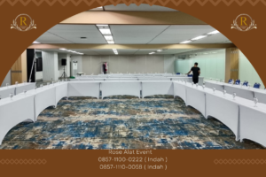 Gudang Sewa Meja Ibm Cover Putih Ketat Bandung