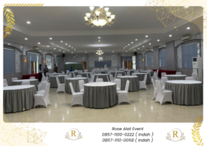 Rental Meja Bundar Dan Kursi Full Cover Depok