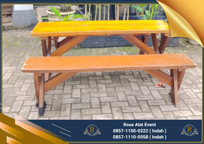 Pusat sewa Meja Kursi taman Kaki Silang Area Bekasi