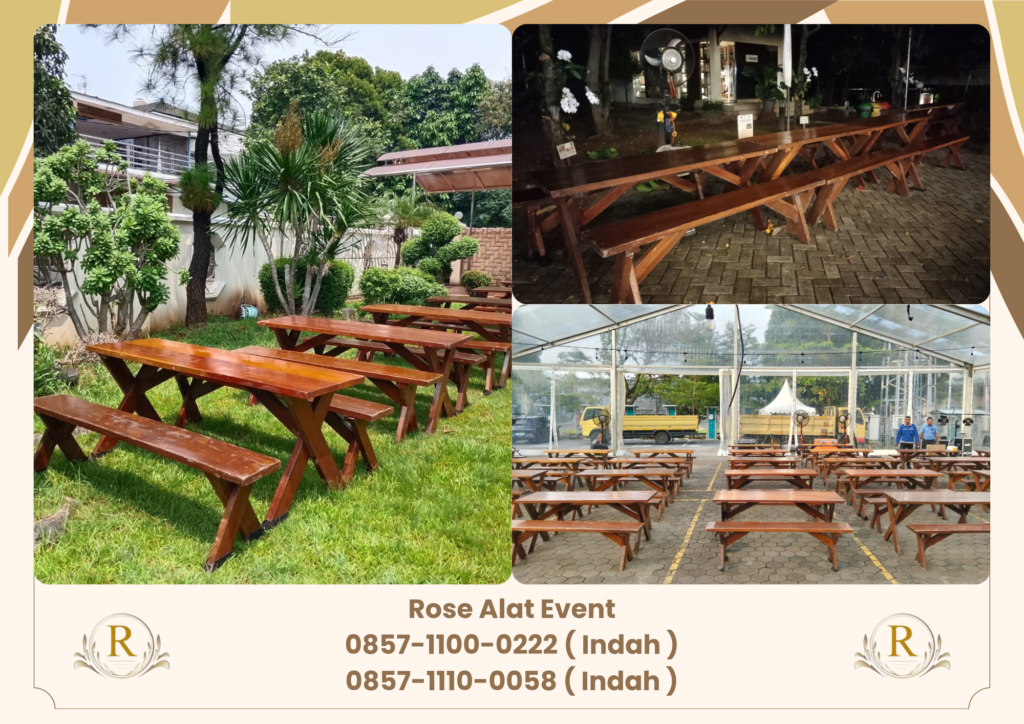 Pusat Sewa Kursi Meja Taman Kaki Silang Area Bekasi