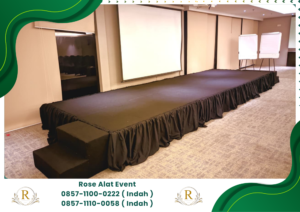 Sewa Panggung Cover Hitam Area Sekitar Scbd