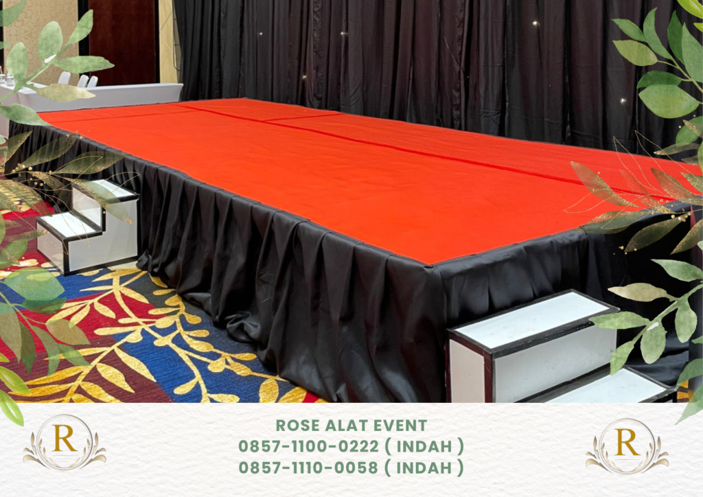 Gudang Sewa Panggung Multiplek Lengkap Karpet Bekasi