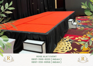 Gudang Sewa Panggung Multiplek Lengkap Karpet Bekasi