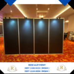 Sewa Partisi Hitam Sekat Lengkap Lampu Bekasi