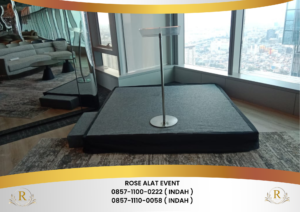 Sewa Podium Acrylic Kotak Podium Acrylic kaki Stainless Bekasi
