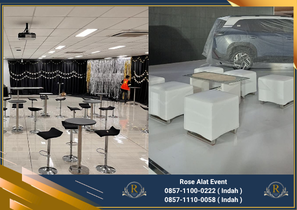Rental Meja Bar Dan Kursi Puff Kotak Area Bekasi