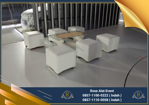 Rental Meja Bar Dan Kursi Puff Kotak Area Bekasi
