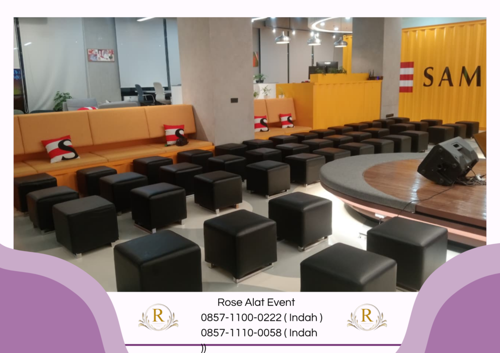 Rental Puff Hitam Kotak, meja VIP Kaca Bekasi