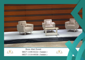 Sewa Sofa Scandinavian Kaki Kayu Area Bekasi