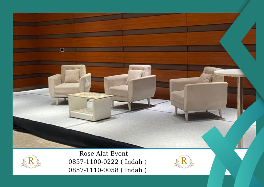 Sewa Sofa Scandinavian Kaki Kayu Area Bekasi