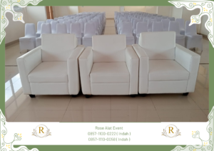 Sewa Sofa Meja VIP Kaca Putih Bekasi