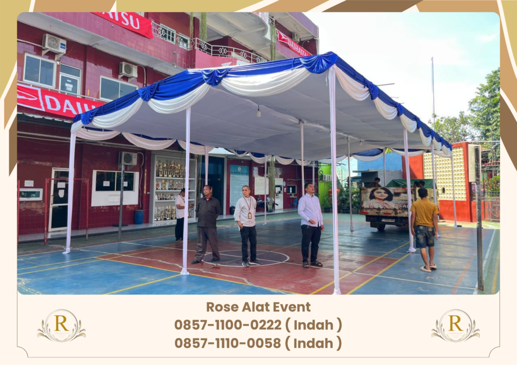 Rental Tenda Plafon Poni Biru Bekasi