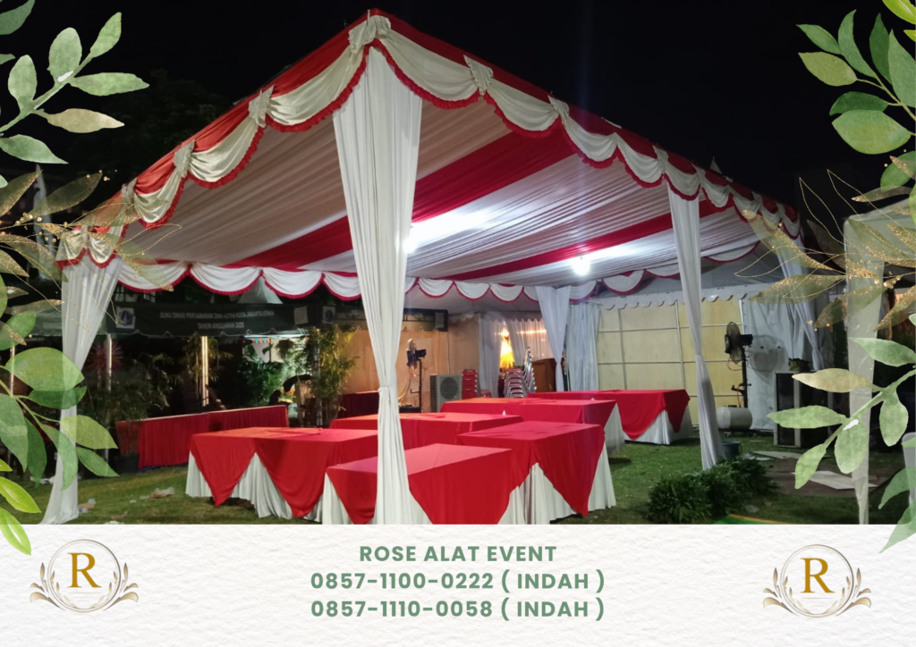 Sewa Tenda Merah Putih Dan Meja Kotak Pik 2