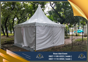 Jasa Sewa Tenda Sarnafil atau Tenda Kerucut Putih Bekasi