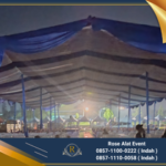 Rental Tenda Dekor Kain Rempel Atau serut Bekasi