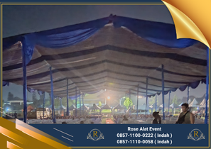 Rental Tenda Dekor Kain Rempel Atau serut Bekasi