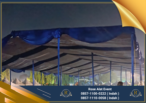Rental Tenda Dekor Kain Rempel Atau serut Bekasi