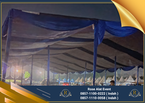 Rental Tenda Dekor Kain Rempel Atau serut Bekasi
