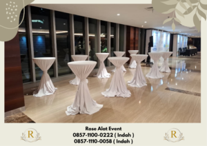 Sewa Meja Bar Taplak Tebar Ikat Pita Area Bekasi