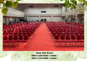 Sewa Kursi Event Polos Merah Type Futura Stainless Bekasi