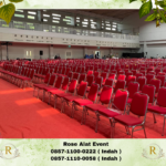 Sewa Kursi Event Polos Merah Type Futura Stainless Bekasi