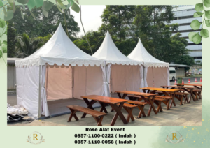 Jasa Sewa Tenda Sarnafil Kerucut Putih Area Bekasi