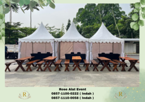 Jasa Sewa Tenda Sarnafil Kerucut Putih Area Bekasi