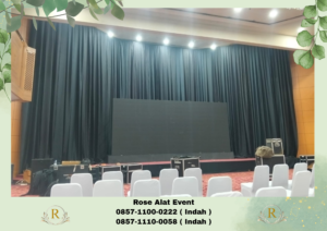 Pusat Rental Tirai Lotto Hitam Bekasi