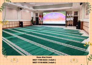 Rental Karpet Panjang Hijau Tebal Untuk Area Bekasi