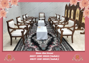 Sewa Kursi Vip Model Kayu Mewah Cikarang
