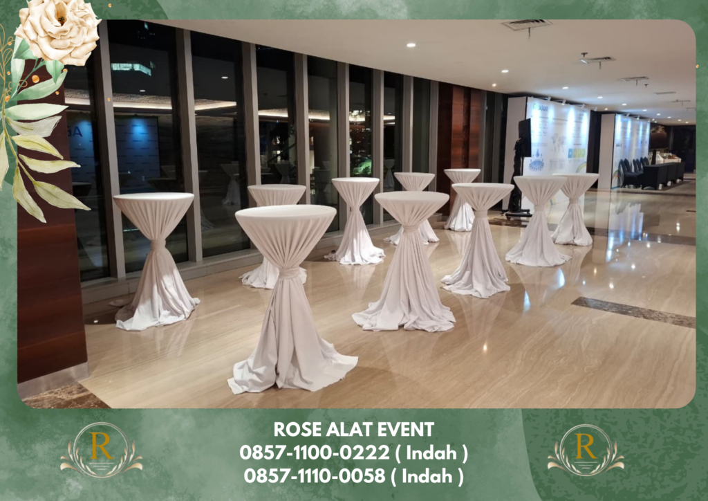 Rental Meja Barstool Cover Berkualitas Dan Kokoh Bekasi