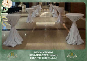 Rental Meja Barstool Cover Berkualitas Dan Kokoh Bekasi