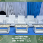 Sewa Sofa Putih Bentuk Kotak Premium Tangerang