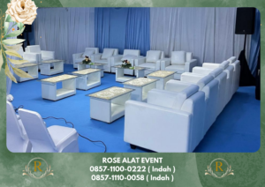 Sewa Sofa Putih Bentuk Kotak Premium Tangerang