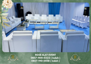 Sewa Sofa Putih Bentuk Kotak Premium Tangerang