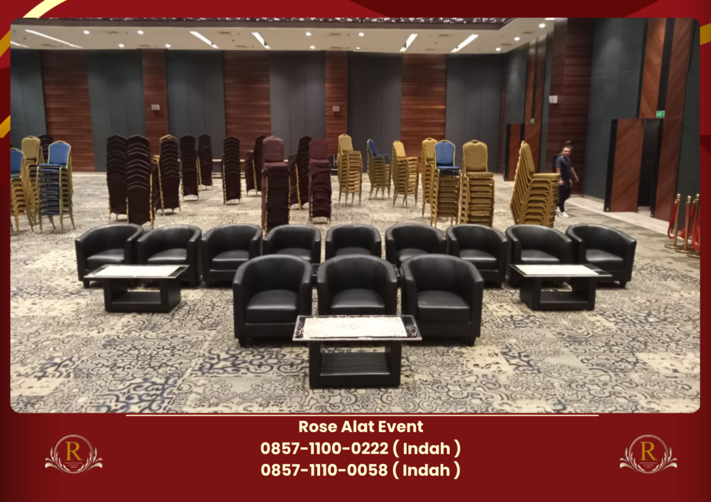 Gudang Sewa Sofa Oval Hitam Area Jakarta Timur