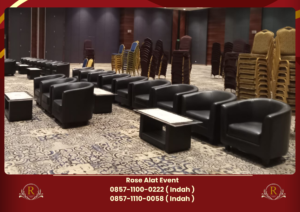 Gudang Sewa Sofa Oval Hitam Area Jakarta Timur