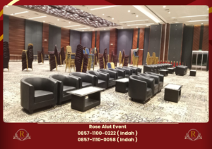 Gudang Sewa Sofa Oval Hitam Area Jakarta Timur