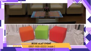 Rental Puff Hitam Kotak, meja VIP Kaca Bekasi