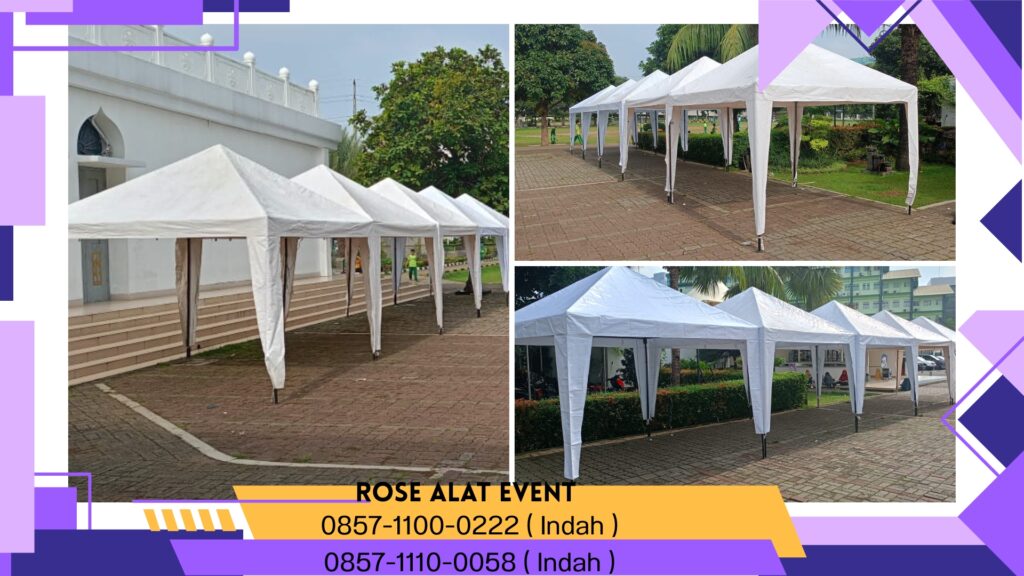 Rental Tenda Bazar Atau tenda CFE Atap Putih Bekasi