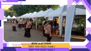 Rental Tenda Bazar Atau tenda CFE Atap Putih Bekasi 