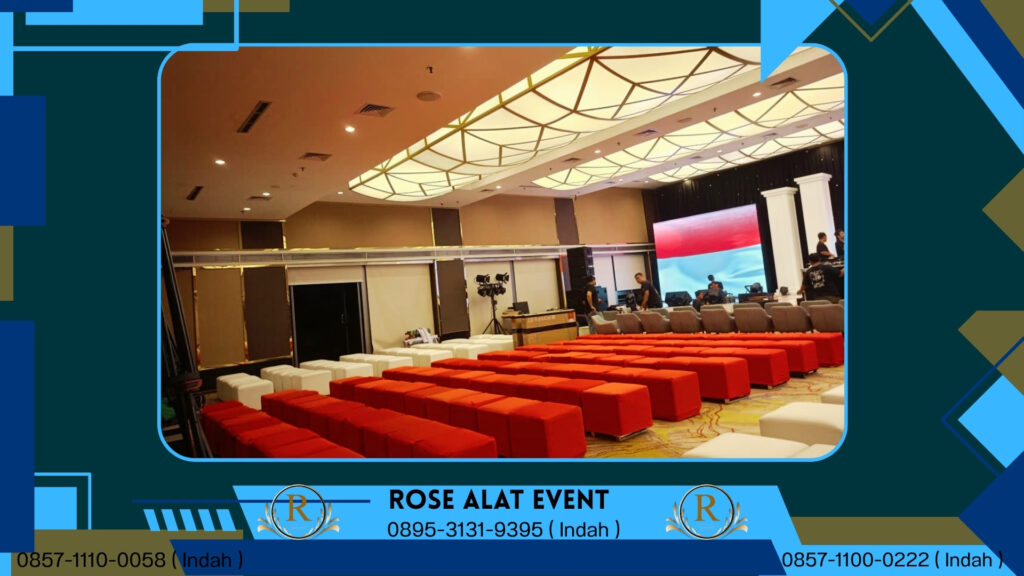 Rental Kursi Puff Merah Jakarta Selatan
