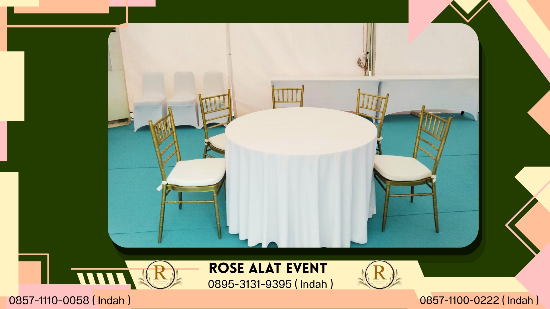 Rental Meja Bulat Cikarang