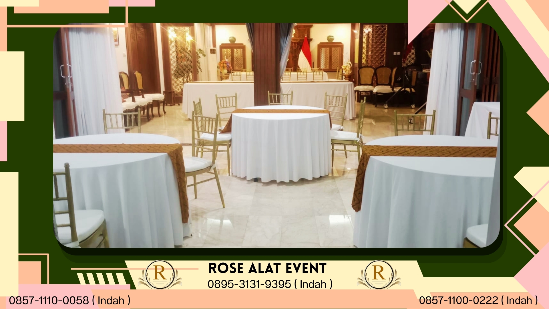 Rental Meja Bulat Cikarang