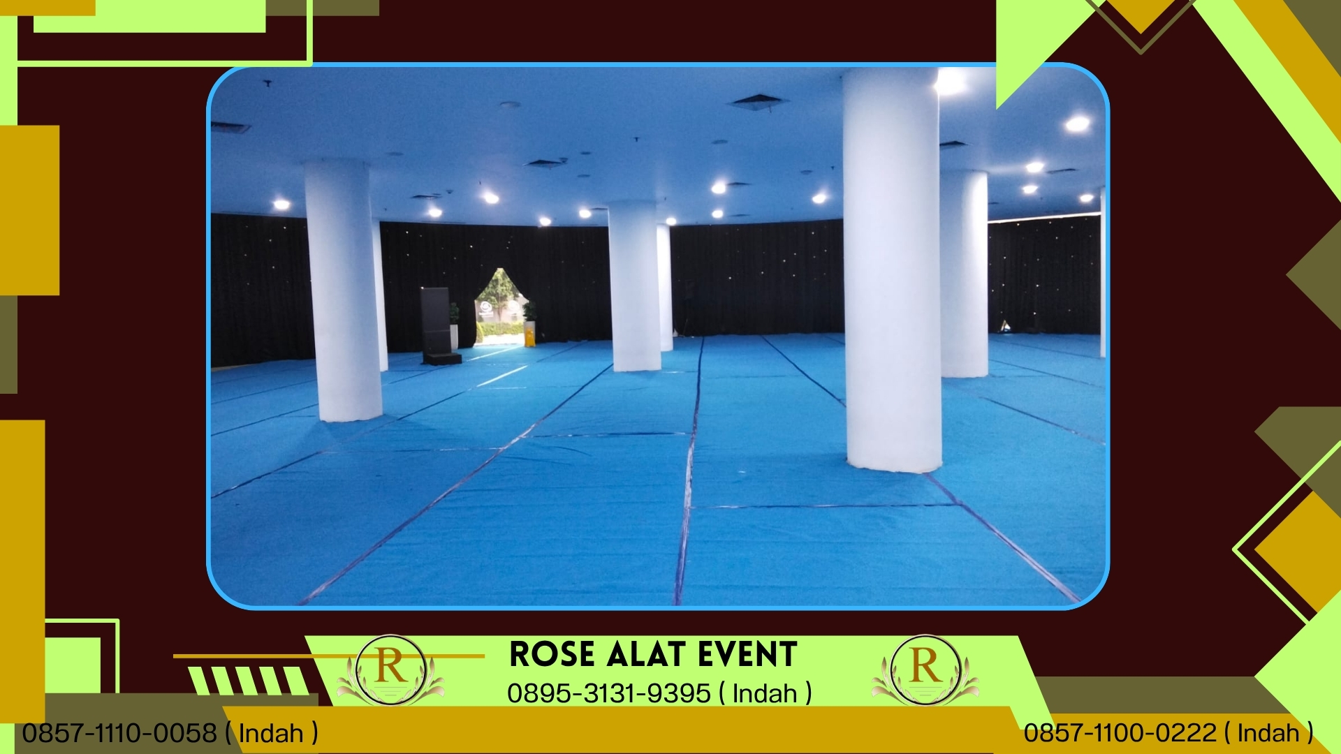 Rental Tirai Hitam Lampu Fairy Light Bekasi