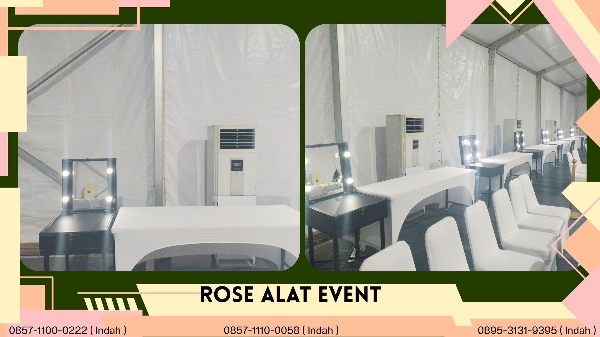 Sewa Cermin Rias Stainless Bekasi