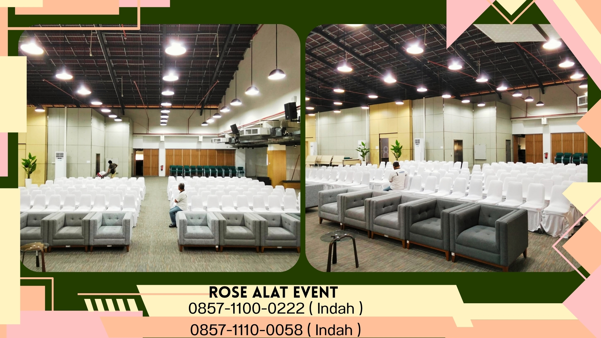 Sewa Kursi Susun Stainless Cover Rumbai Bekasi 